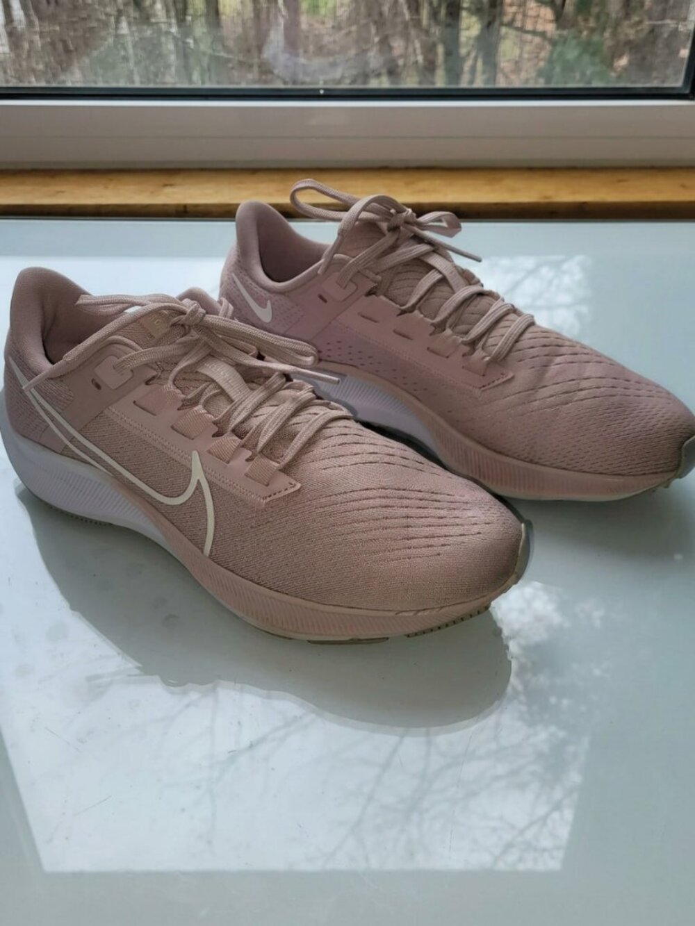Women's Nike Air Zoom Pegasus 38 Trainers in Barely Rose Size US 9